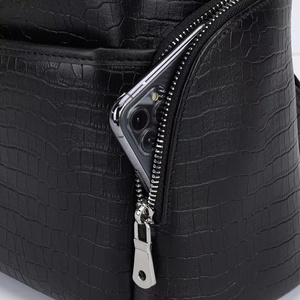 Custom Full Grain Naturally Two-Way Daypack High Quality Black Cowhide Genuine Real <b>Leather</b> <b>Laptop</b> <b>Backpack</b> Bag Mens - Product Image 3