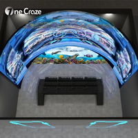 Nouvelle technologie, projecteur immersif à œil nu, écran LED, simulateur de vol, cinéma dynamique 5D 9D 12D