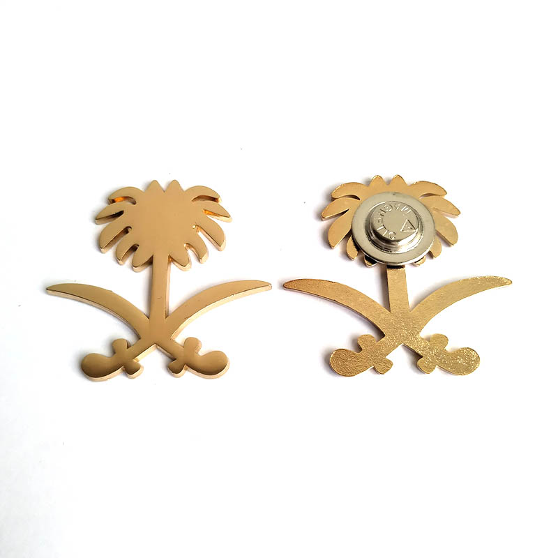 サウジアラビア　国章　ピンバッチ　ゴールド サウジアラビア国章バッジ建国記念日ギフト| Alibaba.com