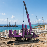 Machine de battage de pieux à surveillance à distance pour la construction de ponts et l'ingénierie, engin de forage de pieux en forage, batteuse de pieux hydraulique statique