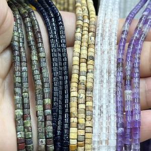 Disque de <span class=keywords><strong>pierre</strong></span> <span class=keywords><strong>naturelle</strong></span> en agate de quartz, 2x4mm, à facettes, Haixi, pour la création de bijoux raffinés et tendance, environ 380mm - Product Image 5
