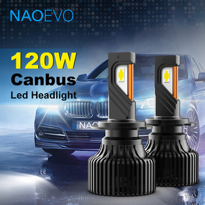 120 Wát Xe LED Đèn pha Bóng đèn H1 4300K <span class=keywords><strong>H3</strong></span> 6000K 9006 6500K <span class=keywords><strong>5000K</strong></span> 9005 tự động đèn pha H11 Đèn H7 LED Bulb H4 - Product Image 2