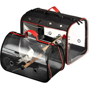 Sac de voyage léger de luxe pour perroquet Transporteur d'oiseaux pliable portable avec plateau de perchoir portable et tasses de mangeoire - Product Image 2