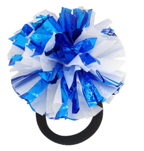 8cm di diametro piccola cravatta per capelli da polso <span class=keywords><strong>Pom</strong></span> pon Cheerleading metallico con elastico - Product Image 6