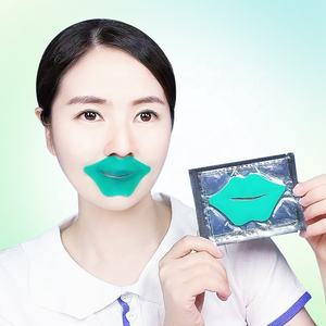 Logo personnalisé ODM SPA Vegan Lip Whitening Green Tea Vitamin C Wrinkle Soothing Firming Moisturizer Collagen Gel Sheet Sleeping OEM - Product Image 6