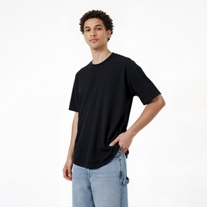 <span class=keywords><strong>Camiseta</strong></span> de Hombre de Algodón con Sensación de Lino, Transpirable, Corte Holgado, Cuello Redondo, Estilo Vintage, Manga Corta, 160G, Nueva Colección Primavera/Verano 2026 - Product Image 4