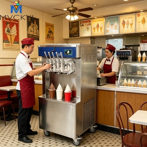 Machine à cocktail glacé automatique commerciale Mvckyi, 5 buses, haute productivité, nouvelle crème glacée <span class=keywords><strong>italienne</strong></span> molle - Product Image 1