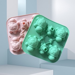 6 Cavity Tortoise Shaped <b>Silicone</b> Mold Reusable DIY Cake Soap Resin Candle <b>Mould</b> For Home Baking Handmade Craft - Product Image 4