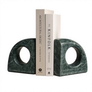 Paires de serre-livres décoratifs modernes en marbre pour salon, bureau, étagère, bibliothèque, table, accessoires de décoration intérieure - Product Image 4