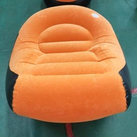 Fauteuil gonflable pliable design moderne 2024 avec repose-pieds, canapé paresseux floqué pour l'extérieur et le salon
