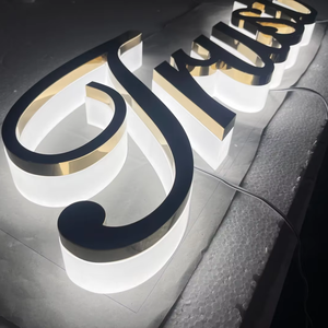 Tùy chỉnh sáng phông chữ LED hộp đèn cho ngoài trời/trong nhà sử dụng hướng xe trung tâm trang trí không thấm nước IP65 cửa hàng Logo điện tử - Product Image 3