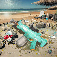 Pistolets à eau automatiques rechargeables virales TikTok 2025 XS, nouvelle génération, pistolets à eau unisexes en plastique, combat d'eau d'été, piscine