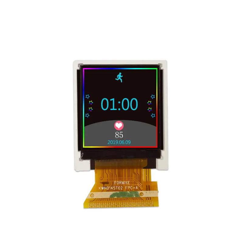 Fornitori aziende fortuna Custom Display LCD 32 pin 128x128 grafica LCD 1.4 pollici tft schermo lcd per il consumatore