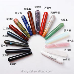 Bulk Natural Clear Quarz Kristall Dildo Yoni Heil massage Zauberstab Damen Edelstein Chakra Zauberstäbe Andere Kristall Handwerk - Product Image 1