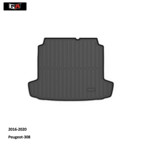 Tapis de coffre Offre Spéciale pour Peugeot 308 Tapis de protection tous temps Tapis de bagage facile à nettoyer - Product Image 1