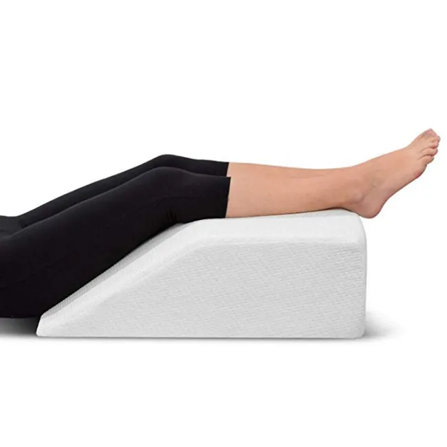 Bộ nhớ bọt nâng cao hỗ trợ đệm thấp hơn đau lưng chân còn lại Gối chỉnh hình giường nêm Gối làm mát