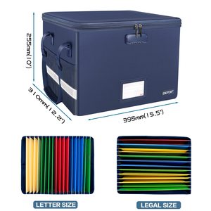 Đóng mở chống cháy hộp tập tin với đêm Dải phản chiếu và khóa xách tay nộp hồ sơ tổ chức - Product Image 3