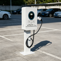 Borne de recharge murale pour véhicules électriques 22 kW AC Type 2, station de recharge intelligente pour maison connectée