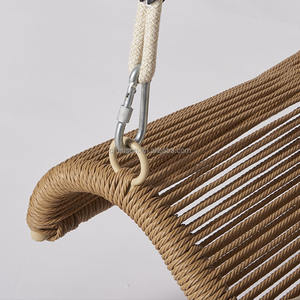 Muebles de ratán Jardín Loveseat Madera Pintada Doble Columpio - Product Image 6