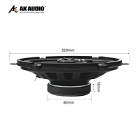 Haut-parleur de voiture AK-R570, prix compétitif d'usine et haute qualité, haut-parleur coaxial 2 voies 5x7 pouces, son complet, audio de qualité