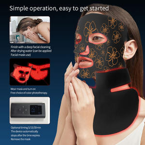 หน้ากากบำบัดด้วยแสงสีแดง LED 7 สี สำหรับใบหน้าและลำคอ ใช้ในบ้าน บำรุงผิวหน้าด้วยแสงสีแดง - Product Image 3