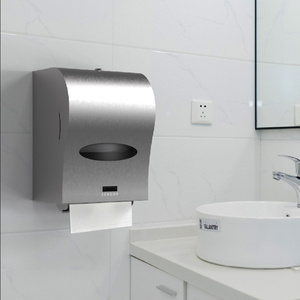 Portarotolo di Carta in <span class=keywords><strong>Acciaio</strong></span> Inox Impermeabile, Dispenser Automatico di Carta Igienica con Sensore - Product Image 6
