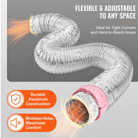 Conduit flexible d'isolation en aluminium rose-industriel personnalisé pour climatisation, cantines scolaires, sous-sols - Vente directe