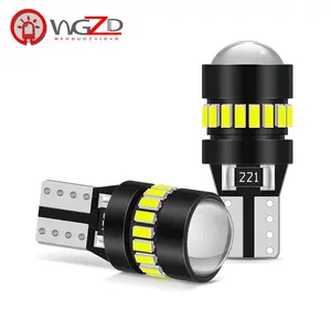 Bán buôn T10 Xe dẫn ánh sáng 3014 24smd W5W ổ cắm bóng đèn cho tự động 501 168 194 Bên Cửa đèn cho Audi BMW Honda Tesla