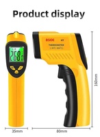 GM320 Digital LCD Wireless IR Laser Infrared Temperomètre sans contact Thermomètre domestique et industriel pour l'utilisation de bougies