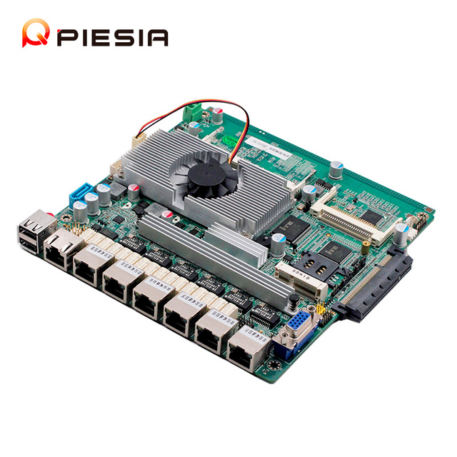 Mini Itx Motherboard In-tel J1900 Quad Core Motherboard 6 Lan Port Mini Pc Pfsense Firewall Router