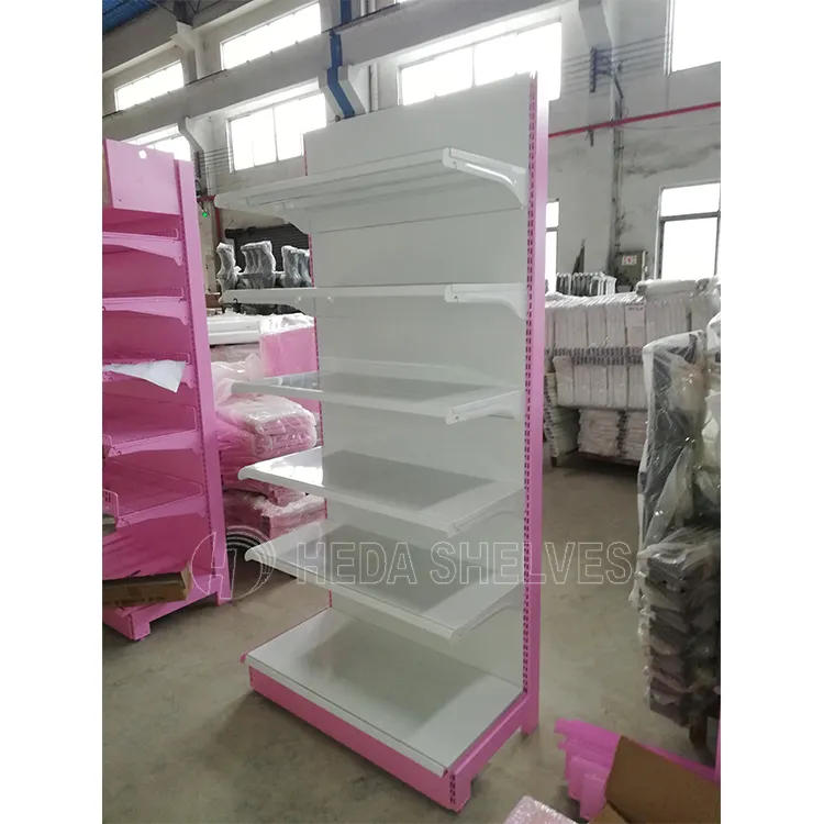 Customized Heda shelves store display gondola shelving fashionable grocery store used shelves for sale