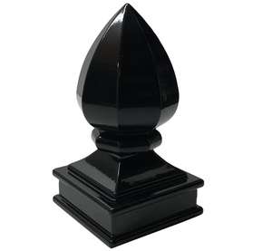 Tapa de Poste de Aluminio de 2x2 Pulgadas con Diseño de Piña, Popular para Cercas Ornamentales, Tapa de Poste de Jardín de Acero Galvanizado con Superficie Recubierta para Marcos de Madera - Product Image 1