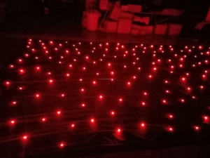 HOMEI tirai bintang RGB LED Double Decker, lampu panggung beludru tahan api lampu latar belakang untuk lampu pesta pernikahan - Product Image 2