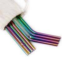 Pailles en acier inoxydable réutilisables