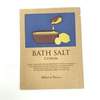 Petit lot de pochettes personnalisées à trois côtés, papier Kraft thermoscellé, Sachet cosmétique, emballage de sel de bain, sac plat pour le maquillage