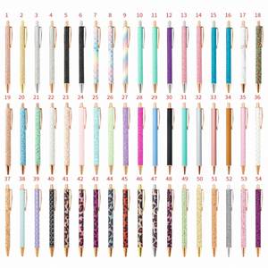 Stylos à bille rétractables personnalisés avec paillettes, encre noire à pointe moyenne, écriture fluide, cadeaux pour femmes et filles - Product Image 2