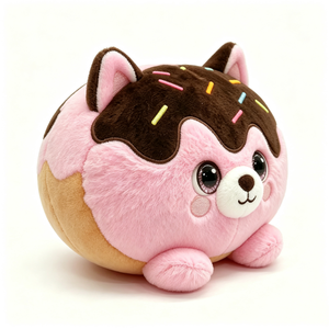 ตุ๊กตาโดนัทแมวสั่งทำพิเศษ ของเล่นตุ๊กตาสัตว์น่ารักธีมอาหาร ขนมหวาน ตุ๊กตาแมวบีบอัดใยฝ้าย PP ขนาด 11-30 ซม. ของขวัญคริสต์มาส - Product Image 1