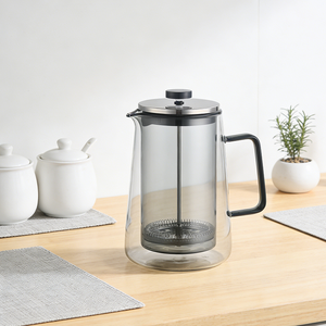Cafetière en verre borosilicate résistant à la chaleur avec 1 <span class=keywords><strong>filtre</strong></span>, cafetière portable pour infusion à froid, pour les voyages, la maison, cadeau - Product Image 1