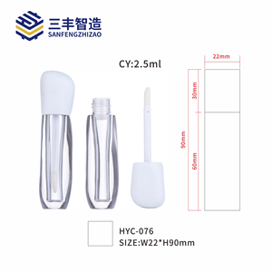 Nouveau style – Tubes de brillant à lèvres vides en plastique de 3 ml, couleur personnalisée, pour emballage cosmétique de maquillage liquide - Product Image 4