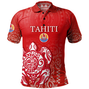Venta caliente Tahití Poliéster Secado rápido Hawaii Camisas para hombres 3D Impreso <span class=keywords><strong>Tahitian</strong></span> Tribal Tatuajes Estilo Verano Playa hawaiana Camisas - Product Image 1