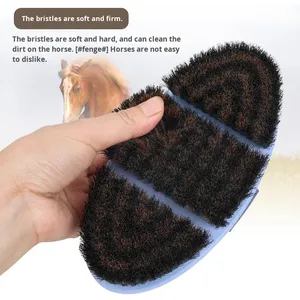 <span class=keywords><strong>Brosse</strong></span> et outils de nettoyage pour chevaux en plastique écologique - Product Image 2