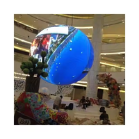 Pantalla LED Esférica de 3m de Diámetro, Pantalla Flexible Tipo Globo P2.5, Resolución 4K, 360° °   Ángulo de Visión para Uso en Interiores de Salas de Exposiciones