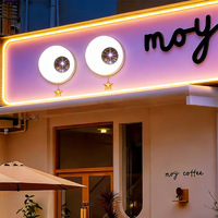 Boîte à lumière LED dynamique en aluminium MACCAN, panneau publicitaire extérieur avec modules LED étanches de couleur personnalisée
