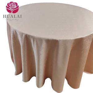 B062-120 pollici rotondi crush fantasia in poliestere jacquard tessuto floreale tovaglia protezione decorazione per festa di nozze - Product Image 5