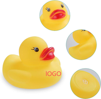 Mini canards en caoutchouc avec LOGO personnalisé pour enfants, décorations de fête prénatale, cadeaux pour fête d'anniversaire, salle de classe, piscine, plage, été