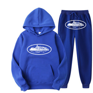 Ensemble décontracté unisexe streetwear tendance transfrontalier, sweat à capuche ample <span class=keywords><strong>Cortez</strong></span> blanc, style hip-hop et skateboard, 100% coton - Product Image 3