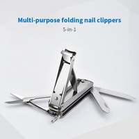 Couteau de poche multifonction suisse OTF en gros, ciseaux de haute qualité et mini coupe-ongles pliables en acier inoxydable avec lime