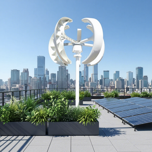 400w 500w Düşük Başlangıç Hızı 2m/s Çatı Rüzgar Türbini 12v/24v/48v - 220v Rüzgar Enerjisi Jeneratörü Dikey Küçük Rüzgar Türbini - Product Image 1