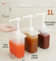 Pompe distributrice de sirop de qualité alimentaire avec conteneur de grande capacité pour la préparation de boissons dans les restaurants commerciaux
