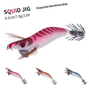 Topline japonés luminoso duro señuelos de pesca camarón Gamba calamar Jigs - Product Image 4